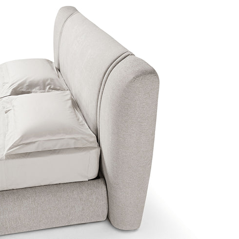 Alix Cotton Linen Fabric Simple Modern Bed Frame